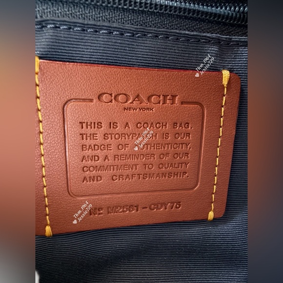 ‼️last 3‼️NWT！Coach Rowan Large Satchel In Loved Denim（CDY75）fast shipping - Picture 5 of 13